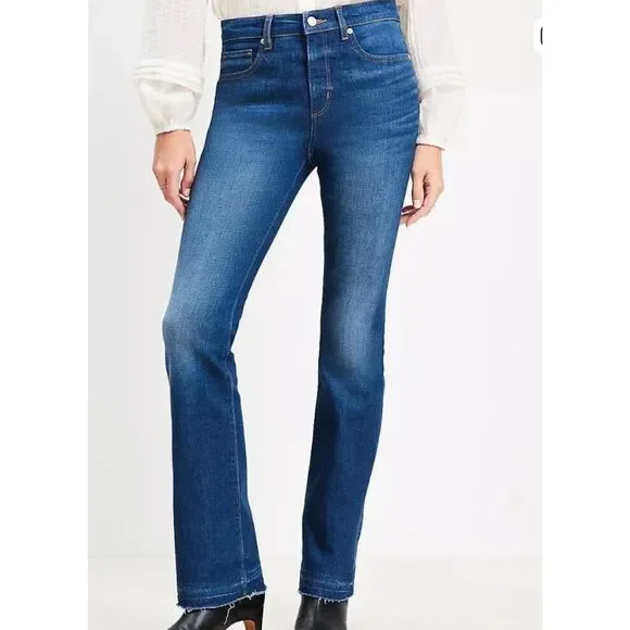 Loft the boot mid rise rolled down hem jean size 27/4 petite - Picture 1 of 12
